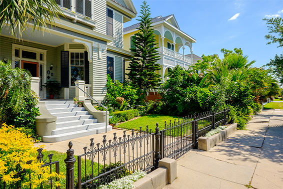 the East End Historic District in Galveston, Texas.